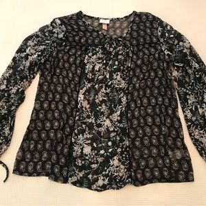 Knox Rose long sleeve blouse, size M